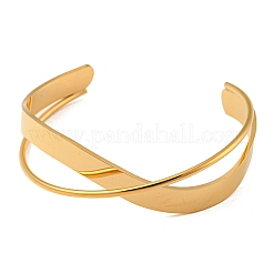 Bracciale rigido semplice in acciaio inossidabile 304&nbsp;BJEW-B076-02G