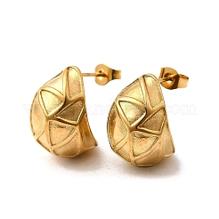 Boucles d'oreilles à tige en acier inoxydable 304&nbsp;EJEW-F381-01A-G