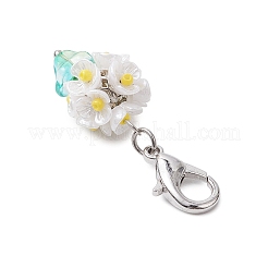 Decorazioni pendenti in resina e perline di vetro&nbsp;HJEW-MZ00168-02