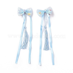 Pince à cheveux alligator ruban long nœud papillon&nbsp;LS-PHAR-D013-03D