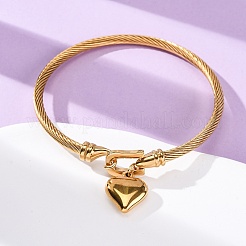 Pulseras con dijes de acero inoxidable 304&nbsp;BJEW-K280-03G