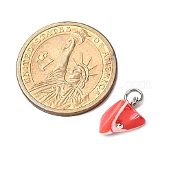 Pendentifs en coquillage de trochidé/coquillage de troca teinté naturel&nbsp;PALLOY-JF04484-02