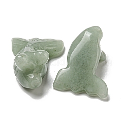Figurines de poisson rouge de guérison sculptées en aventurine verte naturelle&nbsp;DJEW-D012-08E