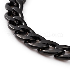 Bracciali a catena cubana in acciaio inossidabile 304 da uomo&nbsp;X-BJEW-JB05917-02