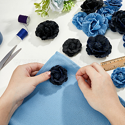 16 Stück 8 Stile Denim-Stoff & Nylon-Blumen&nbsp;DIY-FH0007-88