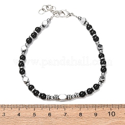 Pulseras ajustables de acero inoxidable 304 con cuentas de piedras preciosas&nbsp;FS-WG23DE2-11
