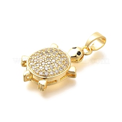 Colgante micropavé cubic zirconia de latón&nbsp;KK-G519-18G-04