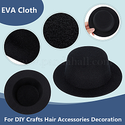 12 Stück 3 Stile Eva-Stoff Mini-Hut Fascinator Basis&nbsp;AJEW-BC0007-02