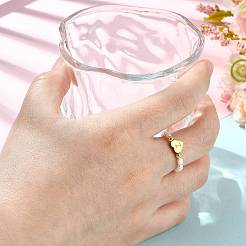 Fingerringe aus natürlichen Süßwasserperlen und Perlen aus Edelstahl 304&nbsp;RJEW-FS00001-26