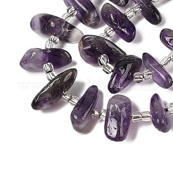 Natürlichen Amethyst Perlen Stränge&nbsp;G-Q023-E01-01