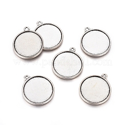 Colgante de estilo tibetano cabochon ajustes&nbsp;TIBEP-LF1653YKG-AS-LF