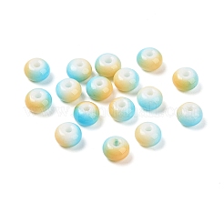 Perles en verre opaque peintes par pulvérisation&nbsp;X1-GLAA-G118-01