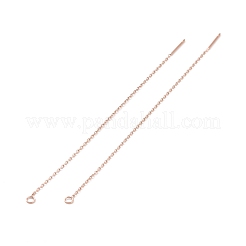 Boucles d'oreilles à tige en acier inoxydable 304 avec placage ionique (IP)&nbsp;STAS-E161-06RG