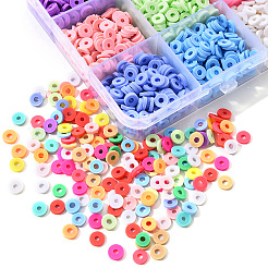 2250 Stück 15 Farben handgefertigte Polymer Clay Perlen&nbsp;CLAY-YW0001-26A