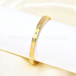 Manschettenarmreifen aus 304 Edelstahl&nbsp;BJEW-P348-02A-G