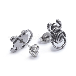 Boucles d'oreilles rétro en acier inoxydable 304&nbsp;EJEW-L248-003AS