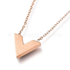 Colliers pendentifs initiaux en acier inoxydable 304&nbsp;NJEW-I240-10