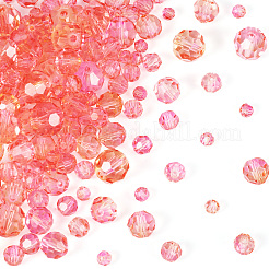 4 brin 4 styles de perles de verre transparentes peintes à la cuisson&nbsp;DGLA-TA0001-32D