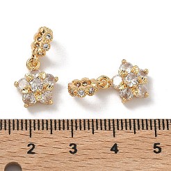 Europäische Anhänger aus Messing mit Pavé-Zirkonia&nbsp;KK-A286-23G-01