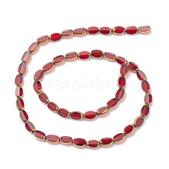 Galvanisieren transparente Glasperlen Stränge&nbsp;EGLA-K015-05A