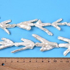 Natürliche Barock Keshi Perlen Stränge&nbsp;PEAR-S020-Y03