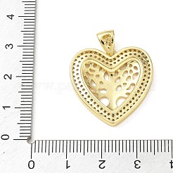 Valentinstag Messing Micro Pave klare Zirkonia Anhänger&nbsp;KK-A303-20C-G