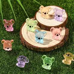 30 ornement koala en résine lumineuse de 6 couleurs&nbsp;DJEW-CJ0001-18