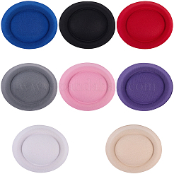8 Stück 8 Farben Stoff Pillbox Stewardess Fascinator Hut Basis für Millinery&nbsp;AJEW-GF0010-95