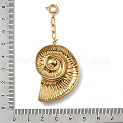 Muschelanhänger-Dekorationen aus 304 Edelstahl&nbsp;STAS-K308-08G