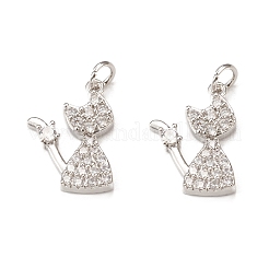 Colgante micropavé cubic zirconia de latón&nbsp;KK-E068-VB313
