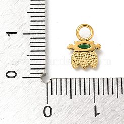 Ionenplattierung (IP) 304 Edelstahl mit Strass-Anhängern&nbsp;STAS-G351-17G-03