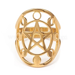 Verstellbare Ringe aus Edelstahl 304&nbsp;LS-RJEW-P080-01G