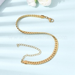 Collares de cadena de eslabones unisex de acero inoxidable 304&nbsp;NJEW-K305-19G