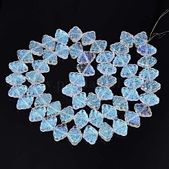 Perles en verre plaquent brin&nbsp;EGLA-S188-20-B03