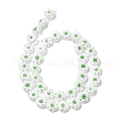 Piatti fili di perline di vetro millefiori tondo mano&nbsp;LK-P011-23