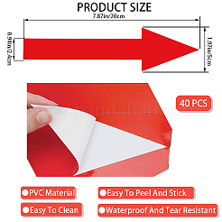 Selbstklebende PVC-Pfeilaufkleber&nbsp;DIY-CP0013-44A