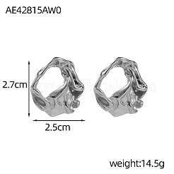 Pendientes de botón de acero inoxidable 304&nbsp;STAS-OY003-56P