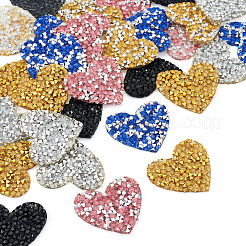 Parches termoadhesivos de poliéster con rhinestone para planchar&nbsp;FIND-TA0002-53B