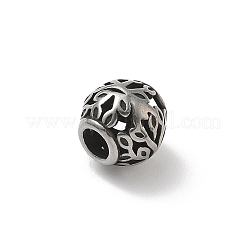 Perline europee in acciaio inossidabile 304&nbsp;STAS-H238-09M-AS