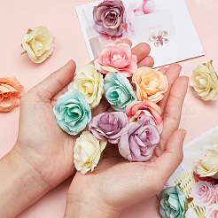 30 stücke 5 farben tuch rose blume&nbsp;DIY-GF0006-17