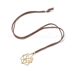 3 Stück 3-Stil-Kristallhalter-Käfig-Halskette&nbsp;NJEW-JN04586