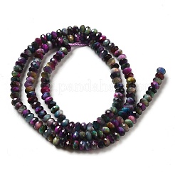 Fili di perline occhio di tigre arcobaleno naturale&nbsp;G-NH0002-D01-01