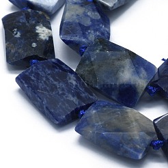 Chapelets de perles en sodalite naturelle&nbsp;G-F655-06