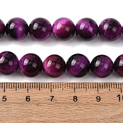 Natürlichen Tigerauge Perlen Stränge&nbsp;G-S259-03A-10mm