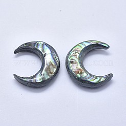 Cabochon di conchiglia abalone naturale / paua shell&nbsp;SSHEL-P015-80A-35mm