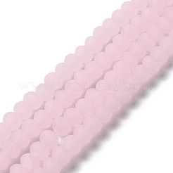 Fili di perle di vetro tinta unita imitazione giada&nbsp;EGLA-A034-J2mm-MD02