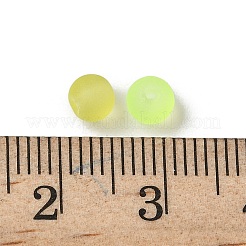 Perles de verre transparentes givrées&nbsp;GLAA-XCP0001-67A