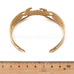 Bracelets manchettes en acier inoxydable 304 sur le thème de l'océan pour femmes&nbsp;BJEW-Z171-01G-01