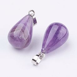 Pendenti d'ametista naturale&nbsp;X-G-K187-04B