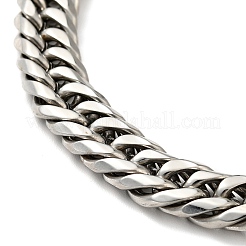Bracelet en acier inoxydable 201 anti-ternissement&nbsp;BJEW-H550-07A-P